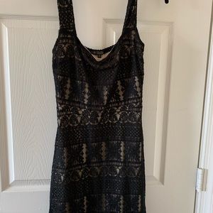 Black and Tan dress knee length